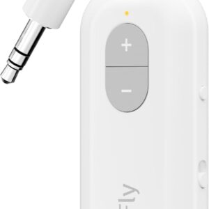 Twelve South AirFly SE | Bluetooth Wireless Audio Transmitter Adapter for AirPods/Headphones, 20+ Hr Battery, Works with 3.5mm aux Jacks on Airplanes, TVs, Gym Equipment, and Travel