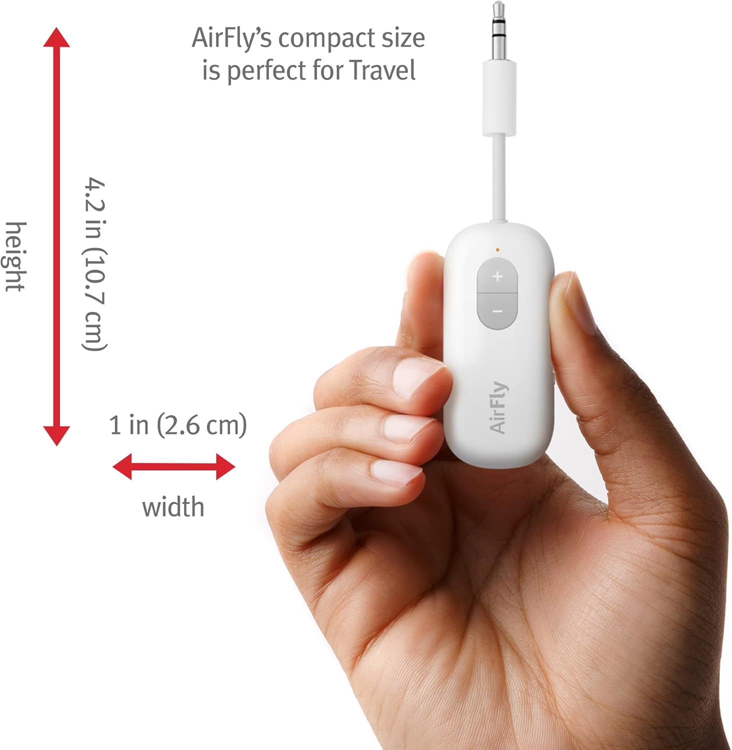 Twelve South AirFly SE | Bluetooth Wireless Audio Transmitter Adapter for AirPods/Headphones, 20+ Hr Battery, Works with 3.5mm aux Jacks on Airplanes, TVs, Gym Equipment, and Travel - Image 3